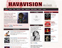 Tablet Screenshot of havavisionrecords.com